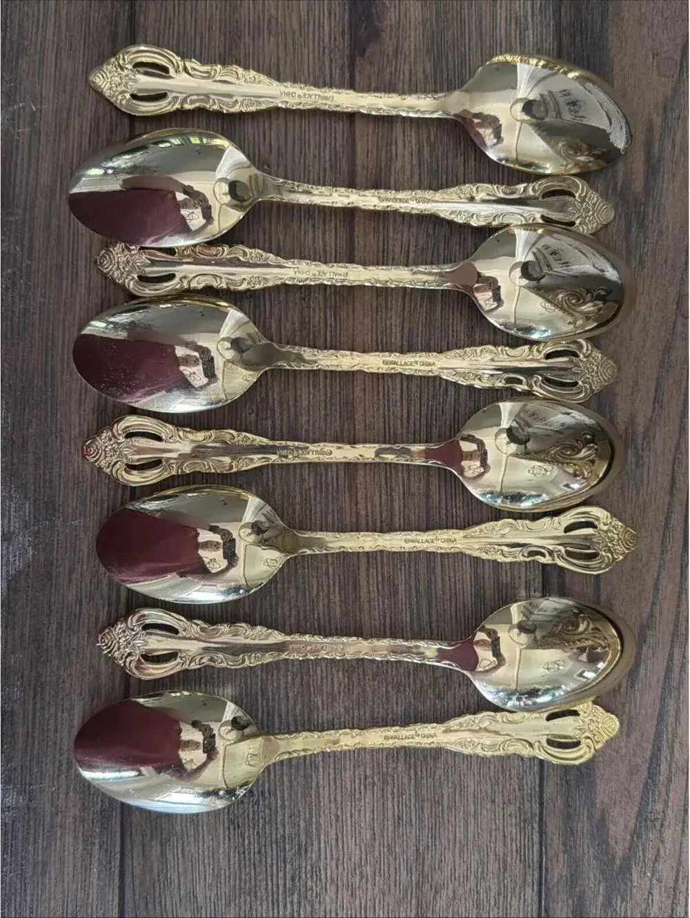 Wallace Silver “Countess” Gold Flatware Set – Service for 8 - 40 Pieces